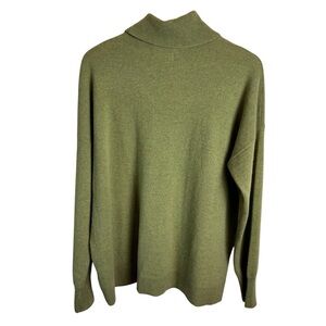 Nordstrom 100% Cashmere Turtleneck Sweater Women’s XXL Green